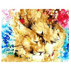 ВанГогВоМне Картина по номерам "Львы в красках", 40х50 см (ZX 22207)