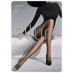 Колготки ALLURE Classic Lacerta 70 den, размер 3, nero (черный)