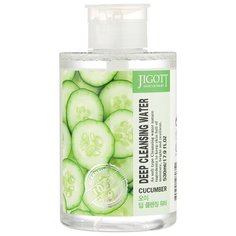 Jigott вода очищающая с экстрактом огурца Deep Cleansing Water Cucumber, 530 мл