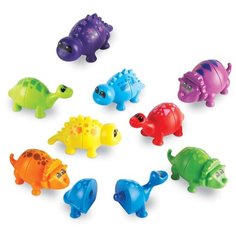Развивающая игрушка Learning Resources Собери динозавриков разноцветный