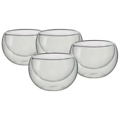 CnGlass Пиалы с двойными стенками 150 мл 4 шт прозрачный