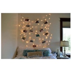Гирлянда Globo Lighting Venuto 190 см, 29951-20, 20 ламп, теплый белый/белый провод