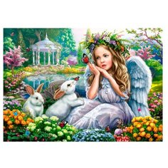 Рыжий кот Картина по номерам "Ангел и кролики" 30х40 см (AWD3039)