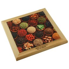 Подставка под горячее GiftnHome (бук/дуб) 20x20 см