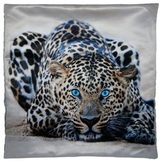 Чехол для подушки GiftnHome Леопард 40х40 см (НВЛ-40 Leo) коричневый