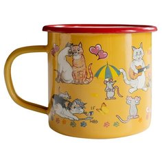 GiftnHome Кружка "Кошки-Мышки" 400мл оранжевый