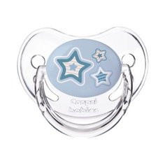 Пустышка силиконовая ортодонтическая Canpol Babies Newborn Baby 6-18 м (1 шт) голубой