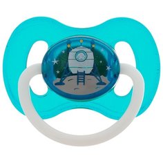 Пустышка латексная классическая Canpol Babies Space 0-6 м (1 шт) бирюзовый