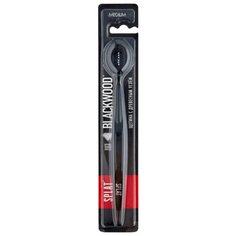 Зубная щетка SPLAT Blackwood Medium, черный/белый