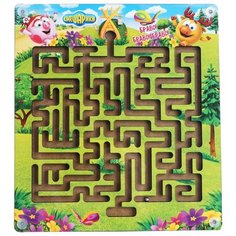 Головоломка Мастер игрушек Лабиринт с шариком Смешарики Лосяш хочет домой (IG0241) зеленый