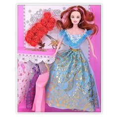 Кукла Oubaoloon Beauty Girl в голубом платье, 29 см, 813A