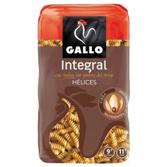 Gallo Макароны Integral Hélices цельнозерновые спиральки, 500 г