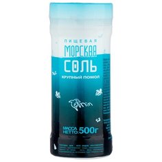 Зимушка-краса Соль морская пищевая Мертвого моря, пластиковая банка, 500 г
