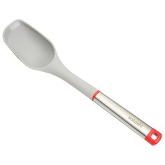 Ложка поварская Satoshi Kitchenware Premier 881187, нейлон, нержавеющая сталь, пластик белый/красный