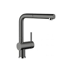 Смеситель для кухни (мойки) Blanco LINUS-S (керамика) однорычажный эмаль базальт