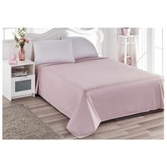 Простыня KARNA Servan сатин 260 x 280 см пудра