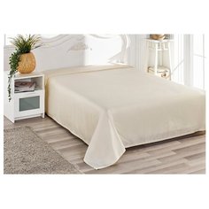 Простыня KARNA Servan сатин 260 x 280 см кремовый