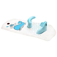 Коврик для ванны cо съемным стульчиком Roxy kids BM-4091CH белый / китенок
