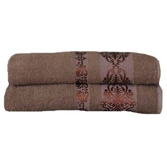 KARNA Полотенце Rebeka банное 70х140 см коричневый