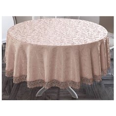 Скатерть KARNA KDK 3147 160 см пудровый