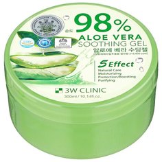 Гель для тела 3W Clinic универсальный с 98% содержанием экстракта алоэ вера Aloe Vera Soothing Gel, 300 мл