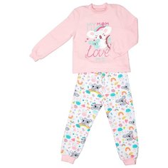 Пижама Веселый Малыш размер 92, розовый