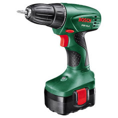 Аккумуляторная дрель-шуруповерт BOSCH PSR 14,4 1.2Ah x1 Case 28 Н·м зеленый/черный
