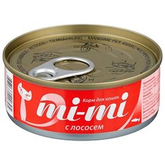 Корм для кошек Mi-Mi 1 шт. Для кошек и котят Лосось 0.08 кг