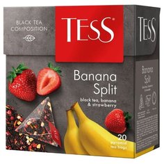Чай черный Tess Banana split в пирамидках, 20 шт.