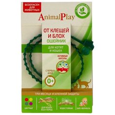 Animal Play ошейник от блох и клещей репеллентный для кошек и котят, 38 см