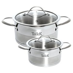 Набор кастрюль Taller Кэтлин TR-7146 стальной