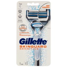 Бритвенный станок Gillette Skinguard Sensitive, сменные кассеты 1 шт.