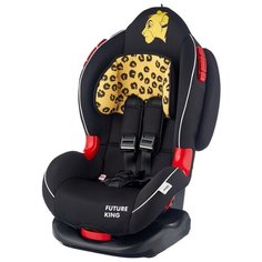 Автокресло группа 1/2 (9-25 кг) Siger Disney Кокон isofix, Король лев леопард черный