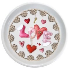 GiftnHome Крышка блюдце Сердечки любви 9.5 см
