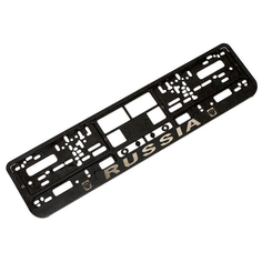 Рамка для номера Dollex SPL-18 черный 1 шт.