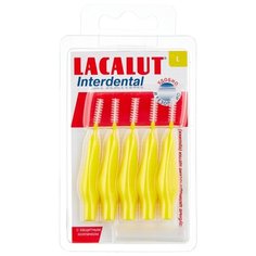 Зубной ершик Lacalut Interdental L, желтый, 5 шт.