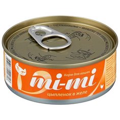 Корм для кошек Mi-Mi 1 шт. Для кошек и котят Цыпленок в желе 0.08 кг
