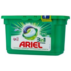 Капсулы Ariel PODS 3-в-1 Горный родник, контейнер, 13 шт