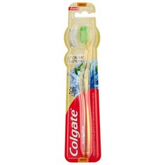 Зубная щетка Colgate Древние Секреты Безопасное Отбеливание, мягкая, желтый