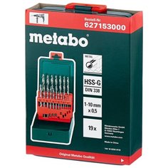 Набор сверл Metabo 627153000, 19 шт.