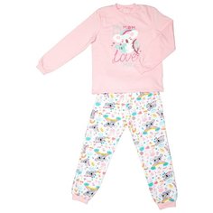 Пижама Веселый Малыш размер 128, розовый