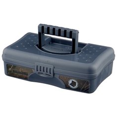 Ящик с органайзером BLOCKER World of Tanks BR5008 29.5x18x9 см 12 серо-свинцовый