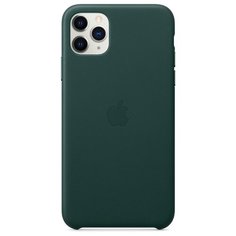 Чехол Apple кожаный для Apple iPhone 11 Pro Max зеленый лес