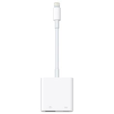 Разъем Apple Lightning - USB/Lightning (MK0W2ZM/A) белый