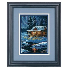 Dimensions Набор для вышивания крестиком Бунгало в лунном свете 13 х 18 см (65007)