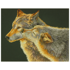 Dimensions Набор для вышивания Wolf Kiss (Поцелуй волка) 35 х 27 см (70-35283)