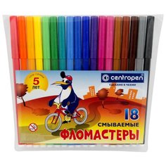 Centropen Набор фломастеров Пингвины (7790/18-86), 18 шт.