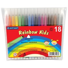 Centropen Набор фломастеров Rainbow Kids (7550), 18 шт.