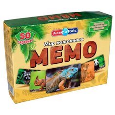 Настольная игра Альфа Тойс Мемо Мир животных