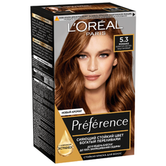 LOreal Paris Preference стойкая краска для волос, 5.3 Монако